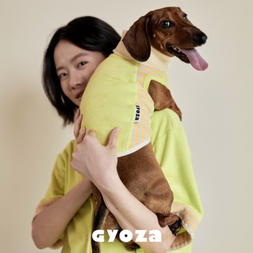 GYOZA多巴胺高领无袖狗狗背心
