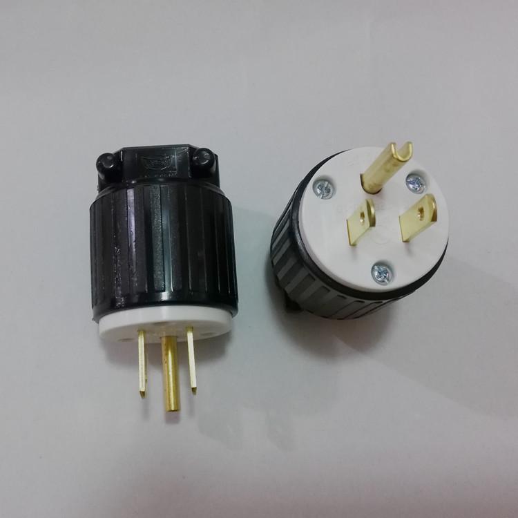 台湾隆光/LKEW插头/正品NEMA5-15P美式美规插头LK7515P有UL认证