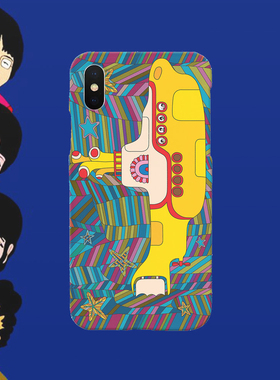 yellow submarine abbey road 披头士15promax手机全包软硬壳菲林苹果防摔安卓