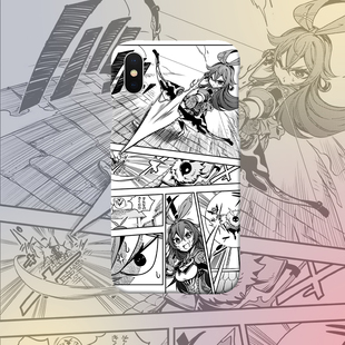二次元原神漫画安柏 原创游戏周边 15promax手机全包软硬壳菲林苹果防摔安卓