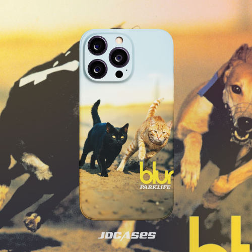 blur乐队猫猫封面 18promax全包软壳菲林硬壳防摔苹果17安卓手机壳