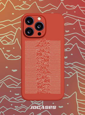 猫咪JOY DIVISION脉冲波iphone15promax手机壳小众菲林壳防摔全包软壳安卓