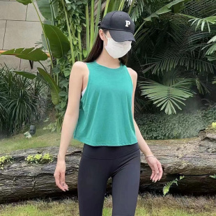 Anjali宽松瑜伽背心罩衫 女户外透气速干专业 健身运动上衣女士无袖