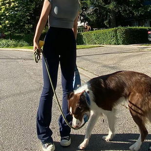 Anjali瑜伽喇叭裤 紧身健身运动速干透气女高腰显瘦32.5寸 女裸感裤