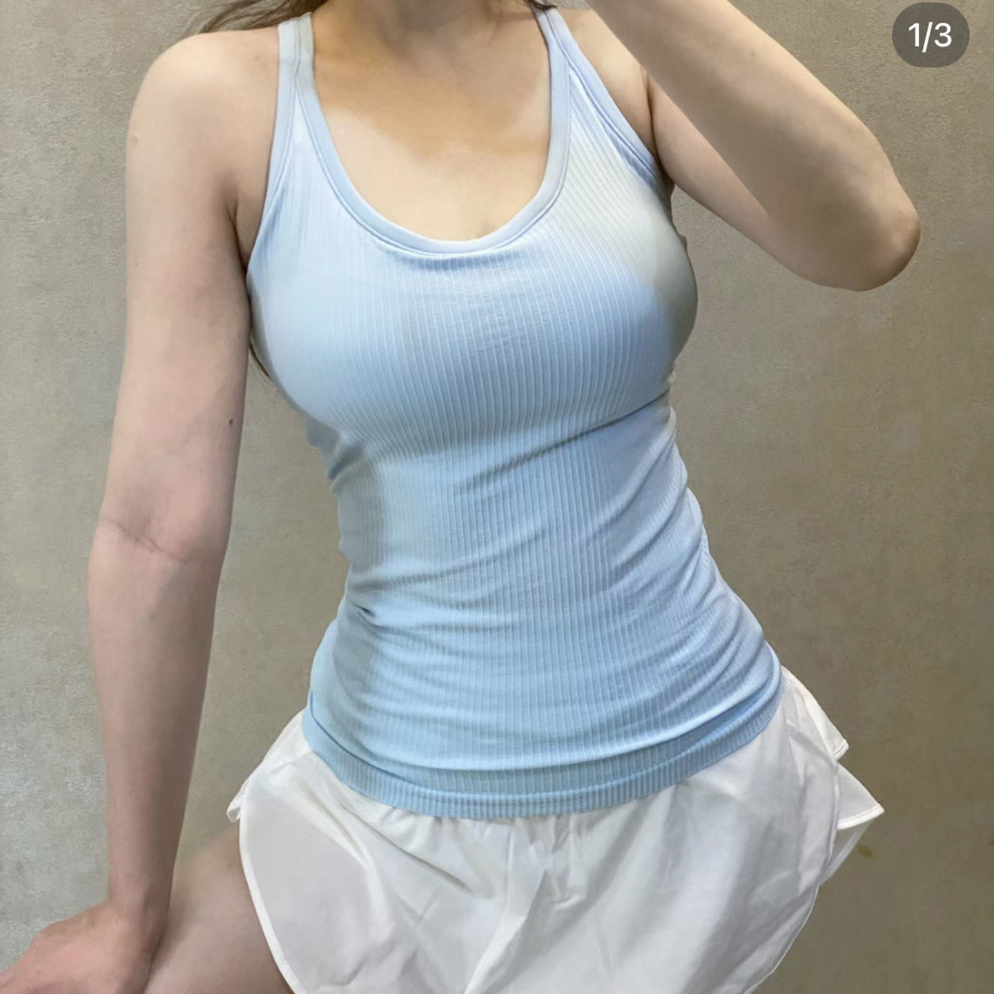 夏季EBB瑜伽运动长背心带胸垫健身上衣速干透气吸湿排汗收腰显瘦