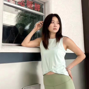 透气速干排汗 健身上衣运动无袖 anjali罩衫 夏宽松瑜伽服背心女