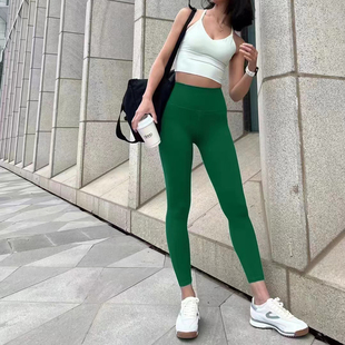 Anjali瑜伽裤 高腰 裸感25九分健身服紧运动健身裤