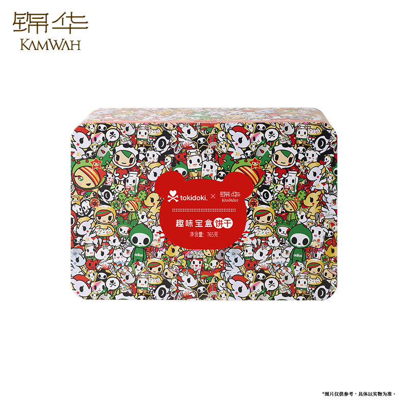 锦华糕点礼盒趣味宝盒西饼奶香酥蛋卷多种饼干点心组合春节伴手礼