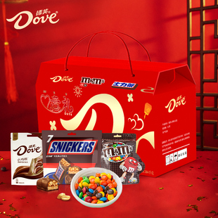 德芙巧克力礼盒心意礼小巧粒士力架糖果零食大礼包春节伴手礼团购