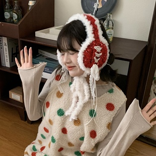 原创自留款 冬日软绵绵小耳罩 千万别错过 纯手工钩织 氛围感满满