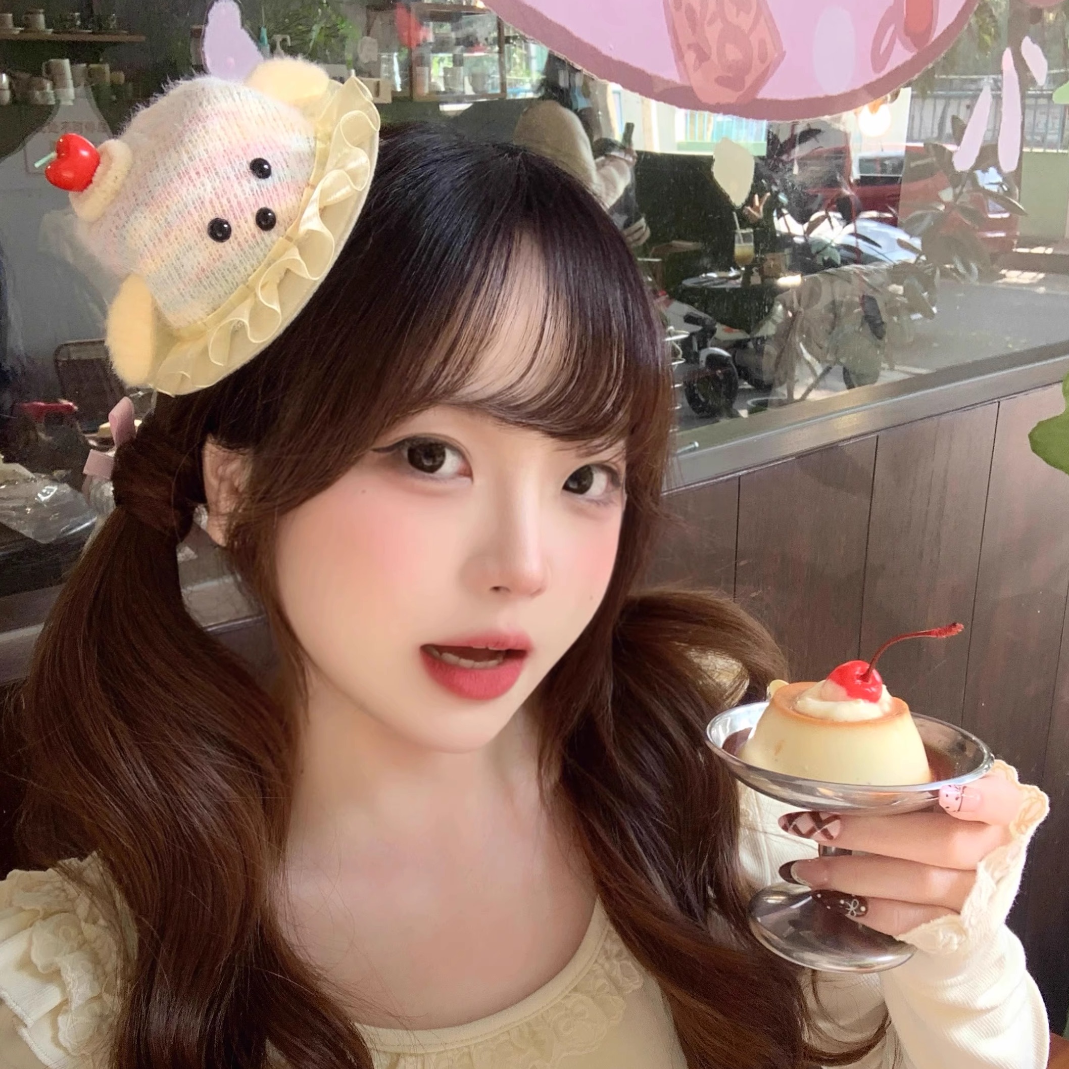 奈里nicein原创可爱小狗生日帽