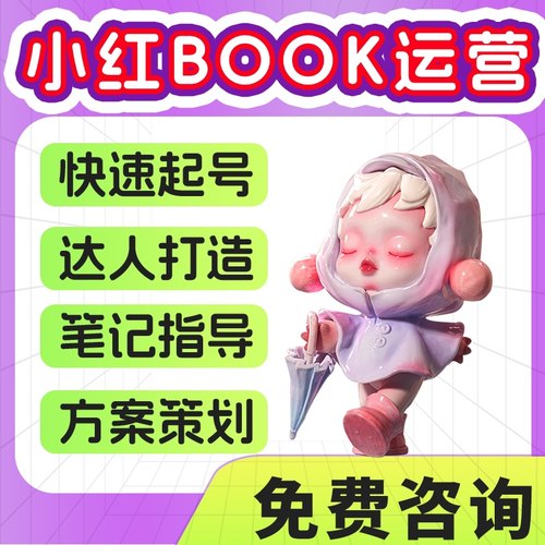 小红xhs书运营1v1指导策划打造账号热度笔记剪辑全包起号企业个人