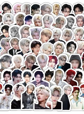 100张明星ricky沈泉锐贴纸颜值周边行李箱手机手帐diy装饰贴画