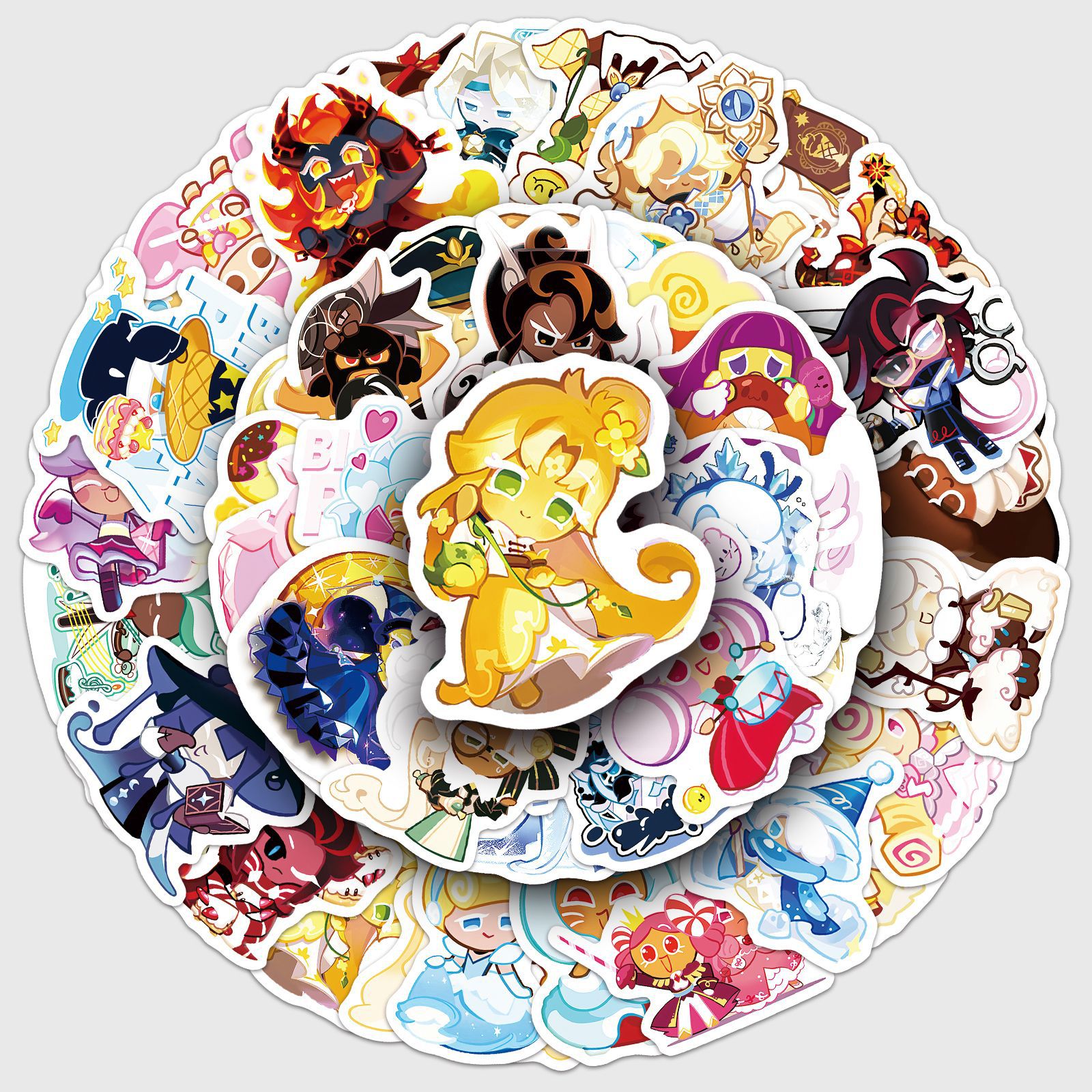 50张饼干人王国贴纸卡通可爱游戏角色热卖装饰手机diy笔记本贴画