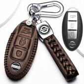 适用2022款 日产天籁钥匙包2021款 尼桑天籁车真皮钥匙套高档扣2019