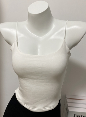 MISS WU 当天发 弹力大 包裹力好 细肩带灰色小吊带