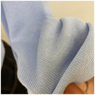 2024修身 收腰系扣针织衫 显瘦韩版 长袖 MISS 罩衫 WU春夏薄款