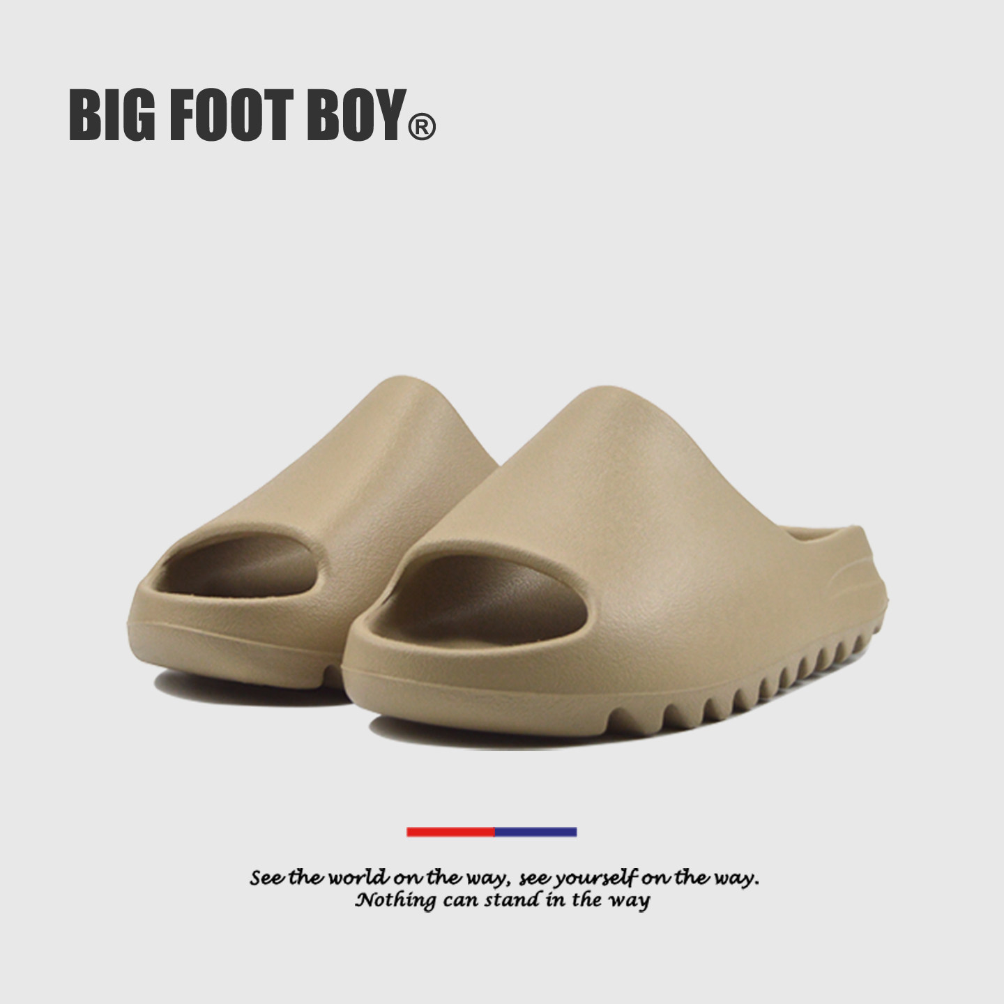 BIG FOOT BOY男女款夏季椰子拖鞋外穿踩屎感厚底男士大码懒人凉拖