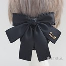 新款 头花女职业发网餐饮服务员发夹高档酒店大蝴蝶结发卡护士网兜