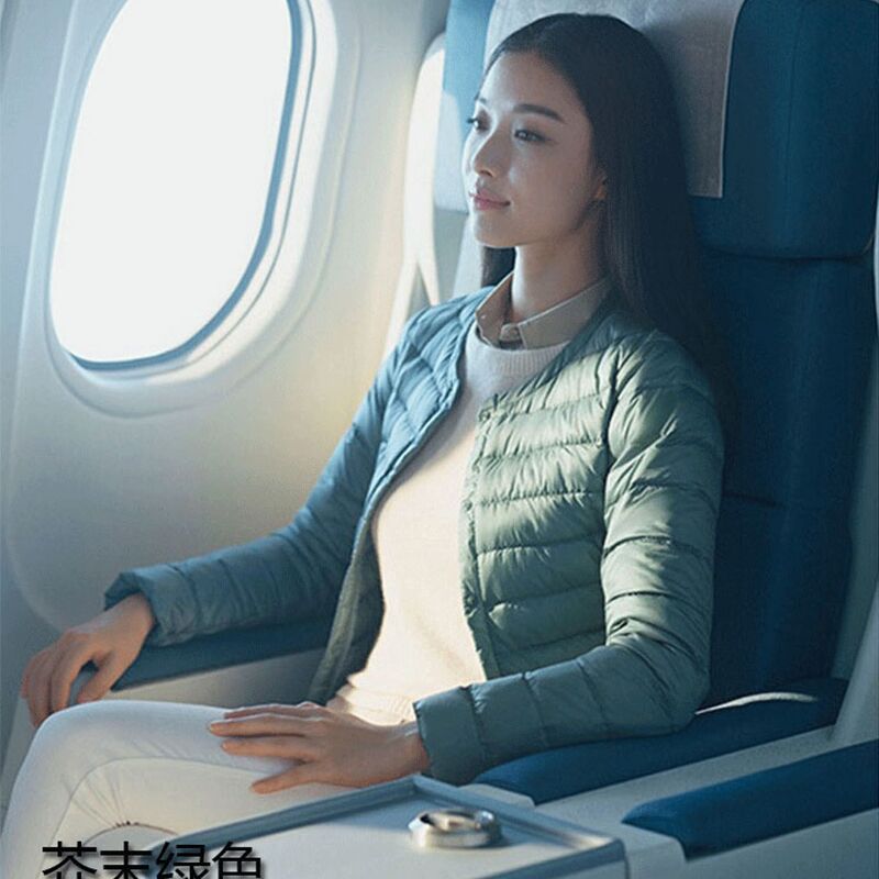 秋冬季无领内胆学生轻薄羽绒服