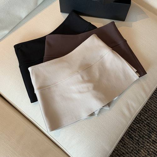 运动休闲韩版半身裙春季新款高腰显瘦气质a字裙包臀裙小个子短裙