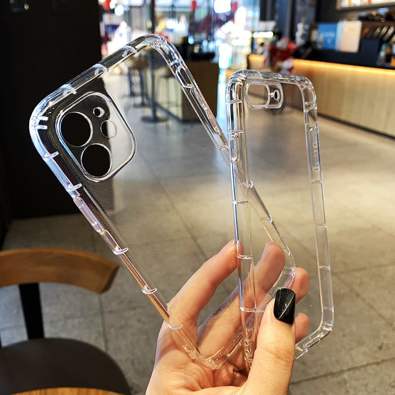 适用于OPPO 三星A16 A55 A56 iPhone 16 16e vivo 小米 HTC ASUS 手机壳防摔气囊透明空压壳保护套