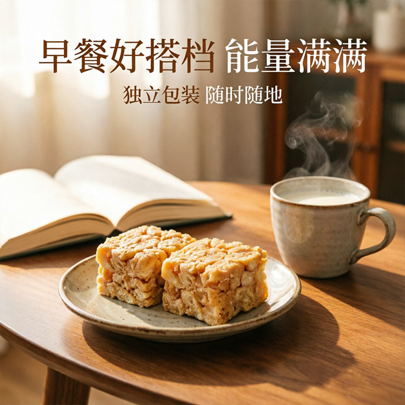乔家栅沙琪玛500g 早餐休闲零食品传统糕点心鸡蛋味传统糕点小吃