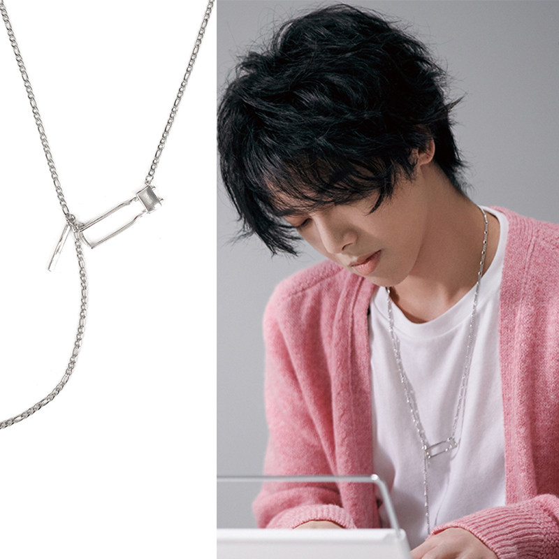 华晨宇火明星演唱会同款项链与火星孩子对话同款轻奢组合潮毛衣链