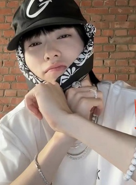 NCT127 郑正玹 JaeHyun 同款弹力绳闪钻手链圈饰品