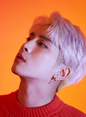 SHINee金钟铉Jong Hyun新MV闪光明星同款耳环耳钉防过敏圆钉耳饰