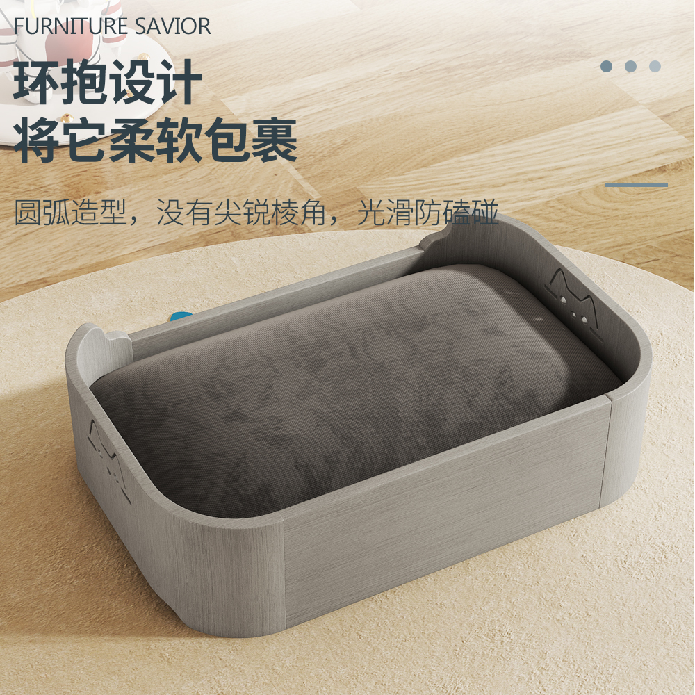 实木猫窝宠物沙发宠物窝猫窝狗床猫沙发可拆洗中小型宠物四季通用