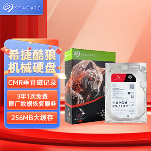 希捷NAS硬盘2TB256MB机械硬盘CMR垂直静音低耗数据恢复服务3.5寸
