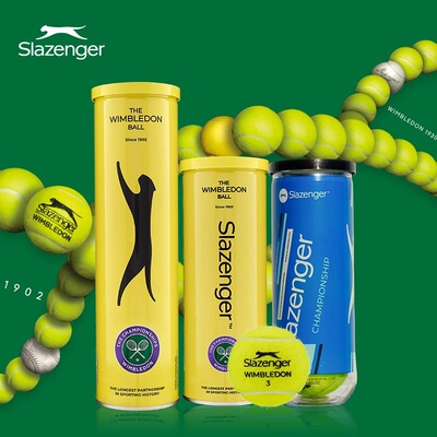 Slazenger史莱辛格网球温网比赛用球高弹单人练习初学者训练球3只