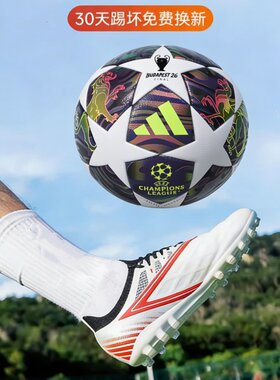 Adidas阿迪达斯25-26赛季欧冠联赛4号5号热粘合训练足球JX9095