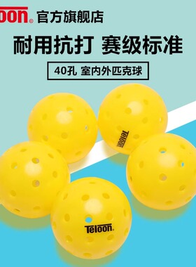 TELOON天龙匹克球洞洞球40孔室外专业练习比赛滚塑一体Pickleball