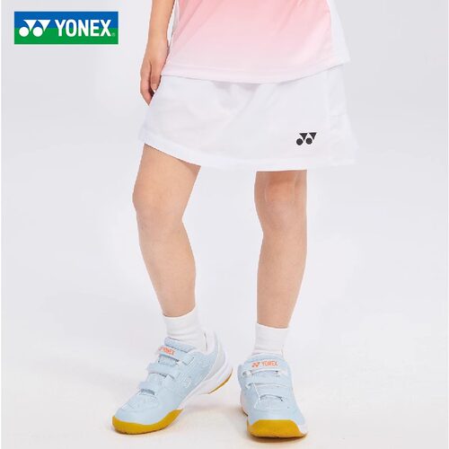YONEX尤尼克斯儿童网球裙女青少年运动短裙含底裤快干透气防走光