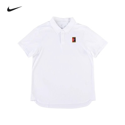 Nike辛纳温网球服polo衫 耐克速干短袖运动翻领上衣男FZ6942-100