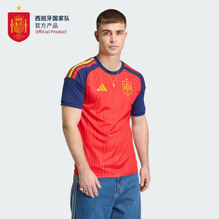 Adidas西班牙队主场球衣 2026年美加墨世界杯短袖足球服男JN4390