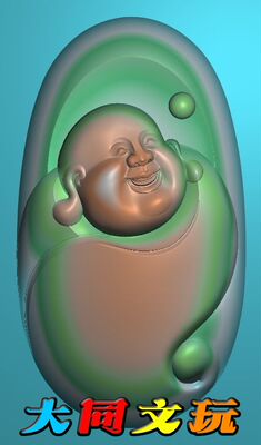 电脑雕刻图 精雕图 浮雕图 灰度图 JDP BMP 小弥勒佛2