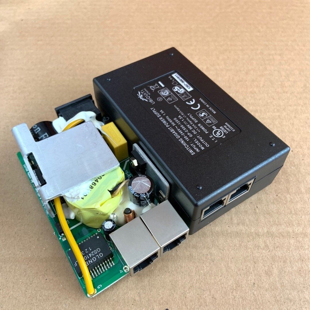 ubnt大功率60w千兆poe供电器50v 1.2a