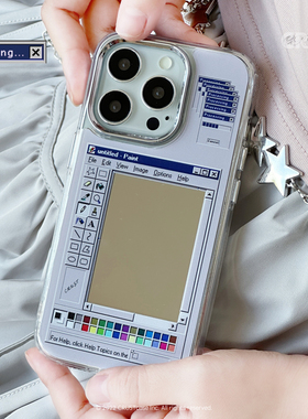 地壳说创意PS还原美貌镜面壳适用苹果iPhone16promax14/15女生补妆手机壳全包ins风tpu软壳手机保护套复古