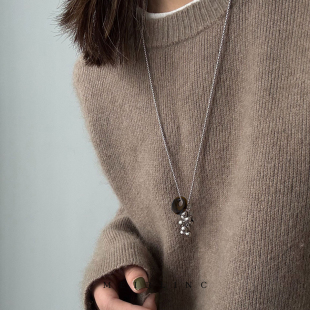 简约复古时髦老钱风欧美创意小众设计高级感情侣百搭ins MEIRLINC