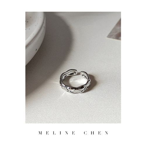 MELINE CHEN欧美菱格小众设计师款ins风气质百搭高级复古情侣百搭