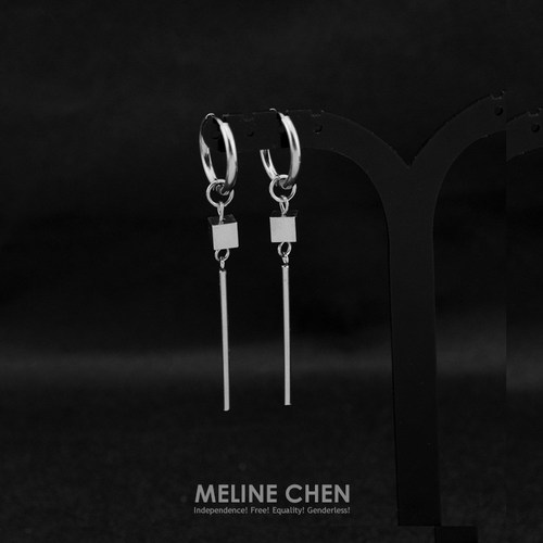MELINE CHEN 简约方块创意小众设计高级情侣国潮ins嘻哈个性男女