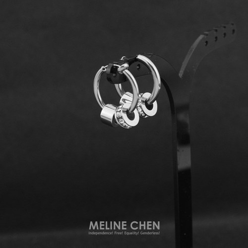 MELINE CHEN简约圆圈小众设计高级感国潮ins嘻哈高街潮酷个性男女