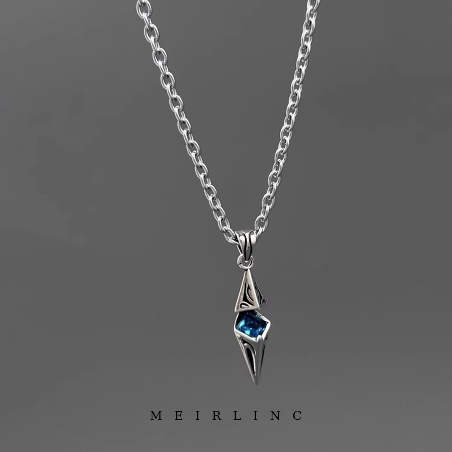 MEIRLINC 海之角 创意简约海蓝小众设计高级感情侣ins风复古百搭