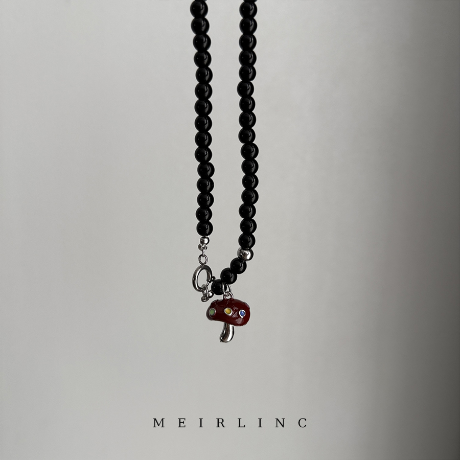 MEIRLINC蘑菇红了 显白复古红原创小众设计甜酷ins高级感气质情侣