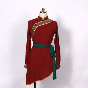 舞依艺库蒙古族舞蹈练习上衣服装女表演舞蹈服演出服艺考考级服装