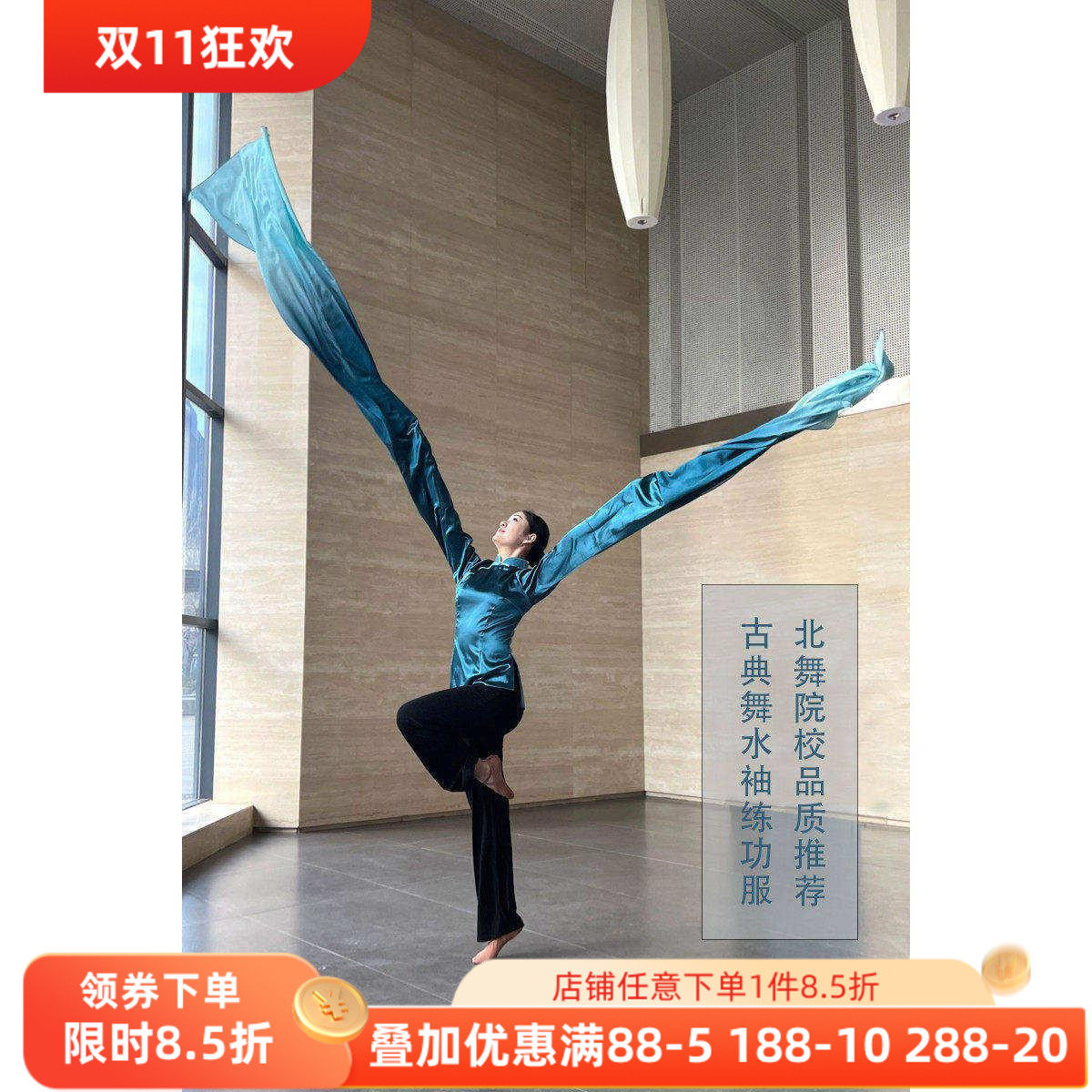 舞研依库古典舞水袖舞蹈练功服
