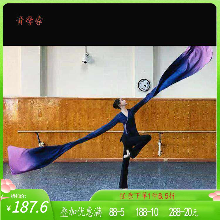 北舞同款身韵巡礼袖舞蹁跹水袖服装表演演出集训练功服翩袖甩袖舞